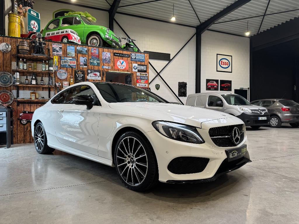MERCEDES C180 COUPE - AMG-LINE - 59.000 KM - TOPSTAAT -, Autos, Cuir, Achat, Entreprise, Entretenue par le concessionnaire