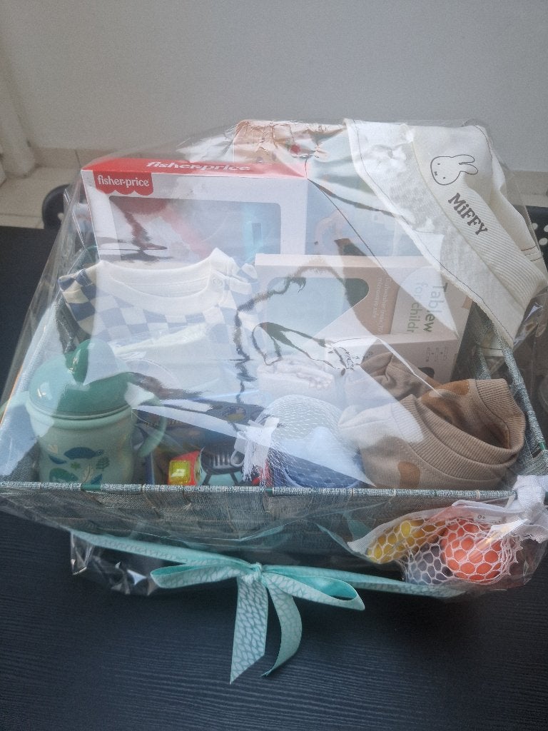 Cadeaumand 1ste verjaardag jongen, Kinderen en Baby's, Kraamcadeaus en Geboorteborden, Ophalen of Verzenden, Nieuw