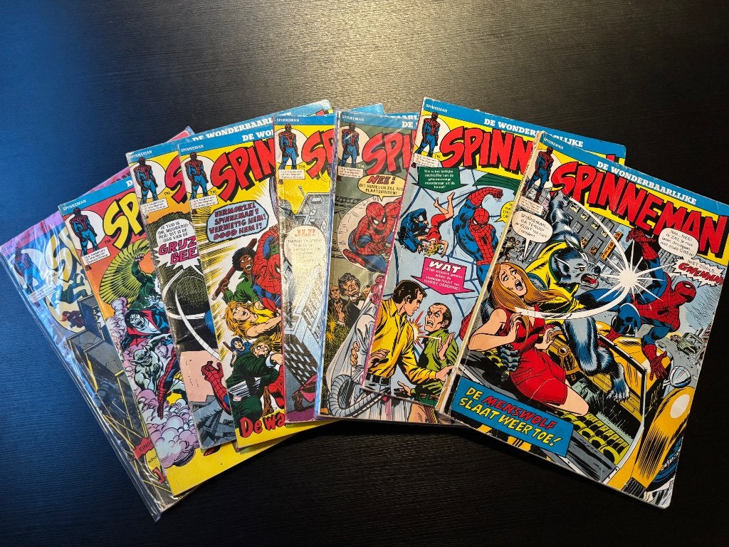 8 Spinneman albums, Livres, BD | Comics, Enlèvement ou Envoi, Utilisé, Plusieurs comics, Amérique