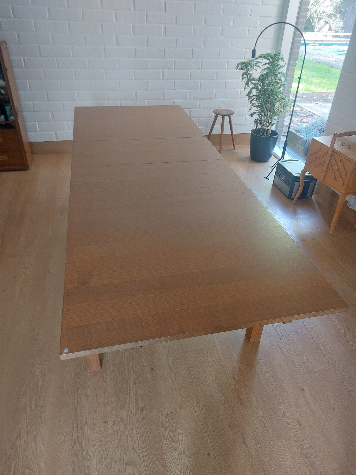 Eettafel tot 8 personen Gratis, Ophalen, Gebruikt, Rechthoekig, Overige houtsoorten