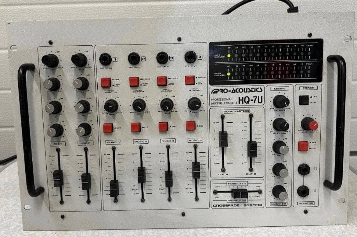 PRO acoustics HQ-7U Mengpaneel  mixing console, Muziek en Instrumenten, Ophalen, Zo goed als nieuw