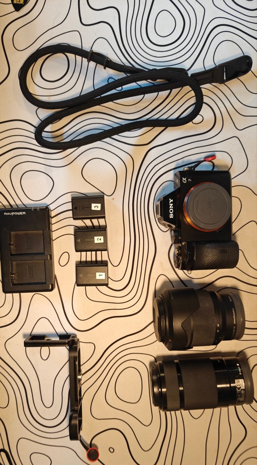 Sony A7 mark 1 set + 2 Lenzen (58k clicks, met accessoires), Audio, Tv en Foto, Fotocamera's Digitaal, Ophalen of Verzenden, Accu