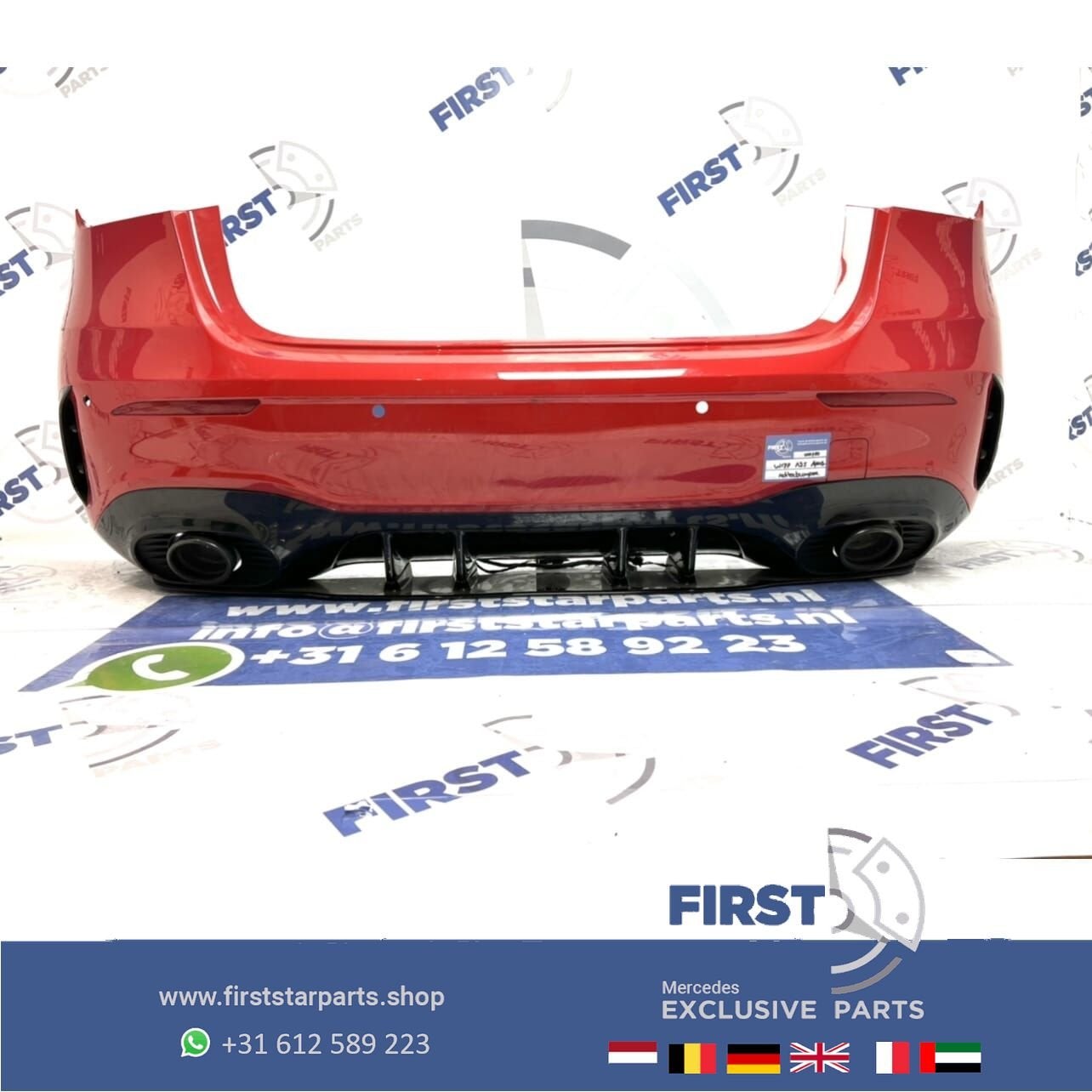 W177 A KLASSE A35 AERO AMG ACHTERBUMPER ROOD COMPLEET origin