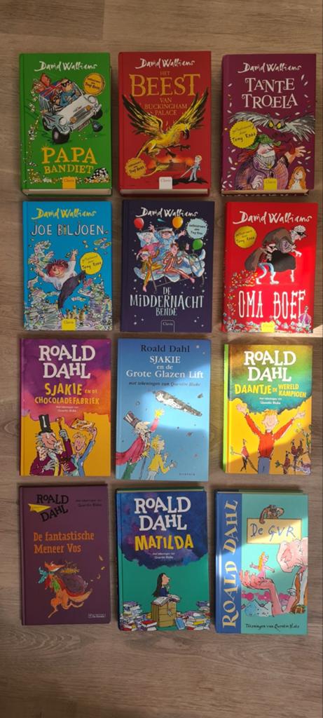 Boeken David Walliams en Roald Dahl, Ophalen