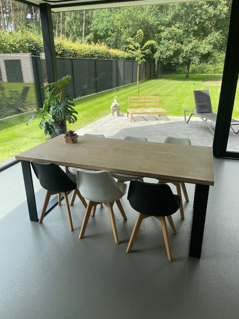 Moderne eettafel met stoelen, Enlèvement, 150 à 200 cm, 50 à 100 cm