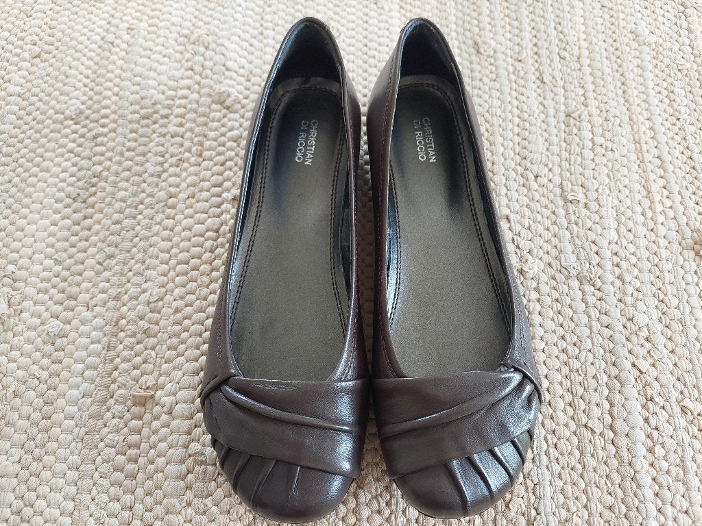 Mocassins pour femmes - Taupe-Cristian Di Riccio - taille 39, Neuf, Enlèvement ou Envoi, Autres couleurs, Autres types
