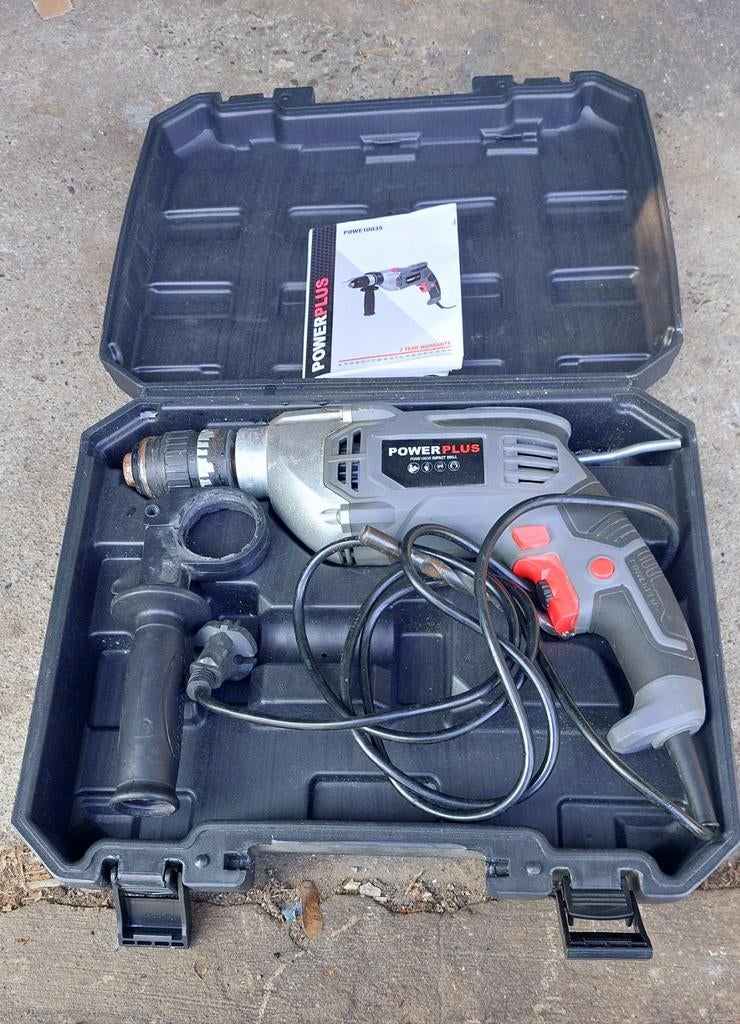 Powerplus klopboormachine, Doe-het-zelf en Bouw, Ophalen of Verzenden, Boor- en Schroefmachine, Klopboormechanisme, Gebruikt