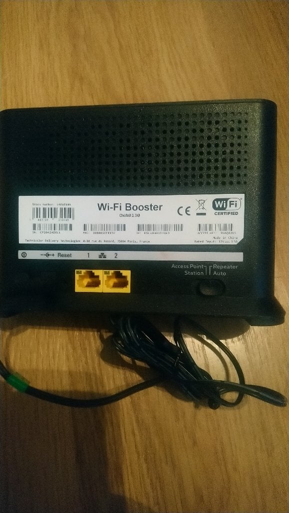 Proximus Wifi-versterker V1, Computers en Software, Ophalen of Verzenden, Zo goed als nieuw, PROXIMUS BELGACOM