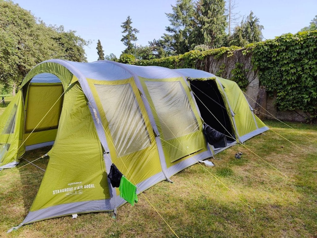 Opblaasbare tent 6 personen - Vango Stargrove II Air 600XL, Ophalen, Zo goed als nieuw, Tot en met 6