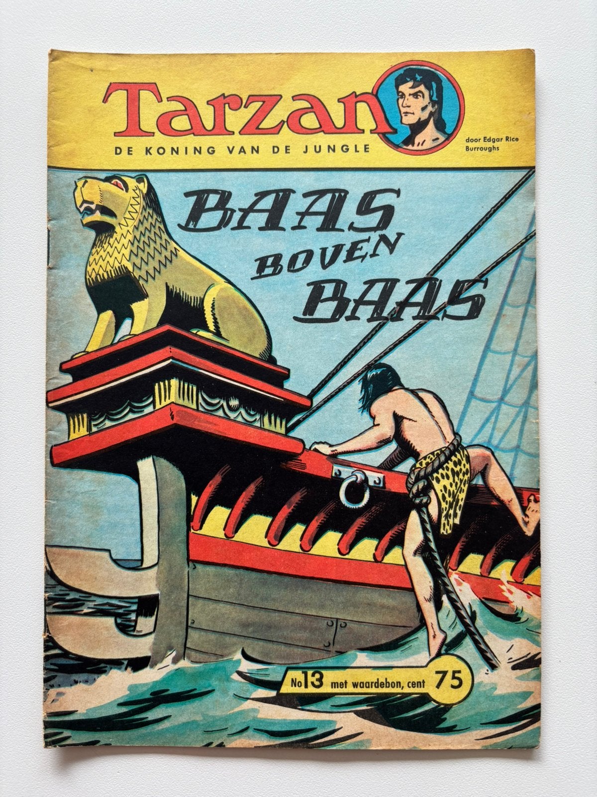 Tarzan strip nr 13 Baas boven Baas., Eén comic, Ophalen, Gelezen