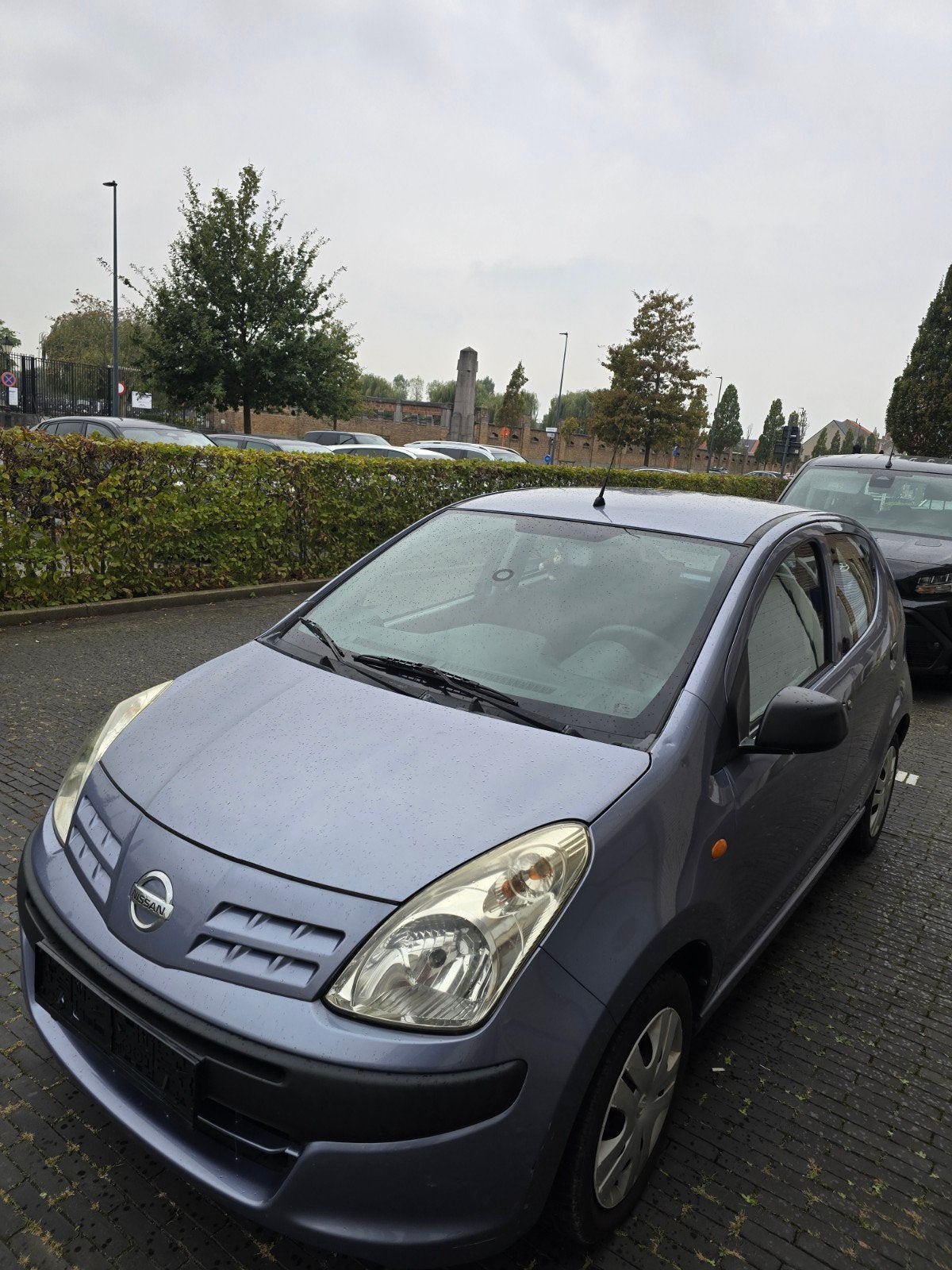 nissan pixo 2011 99000 km 1.0 benzine euro5, Auto's, Euro 5, Stof, Zwart, Blauw