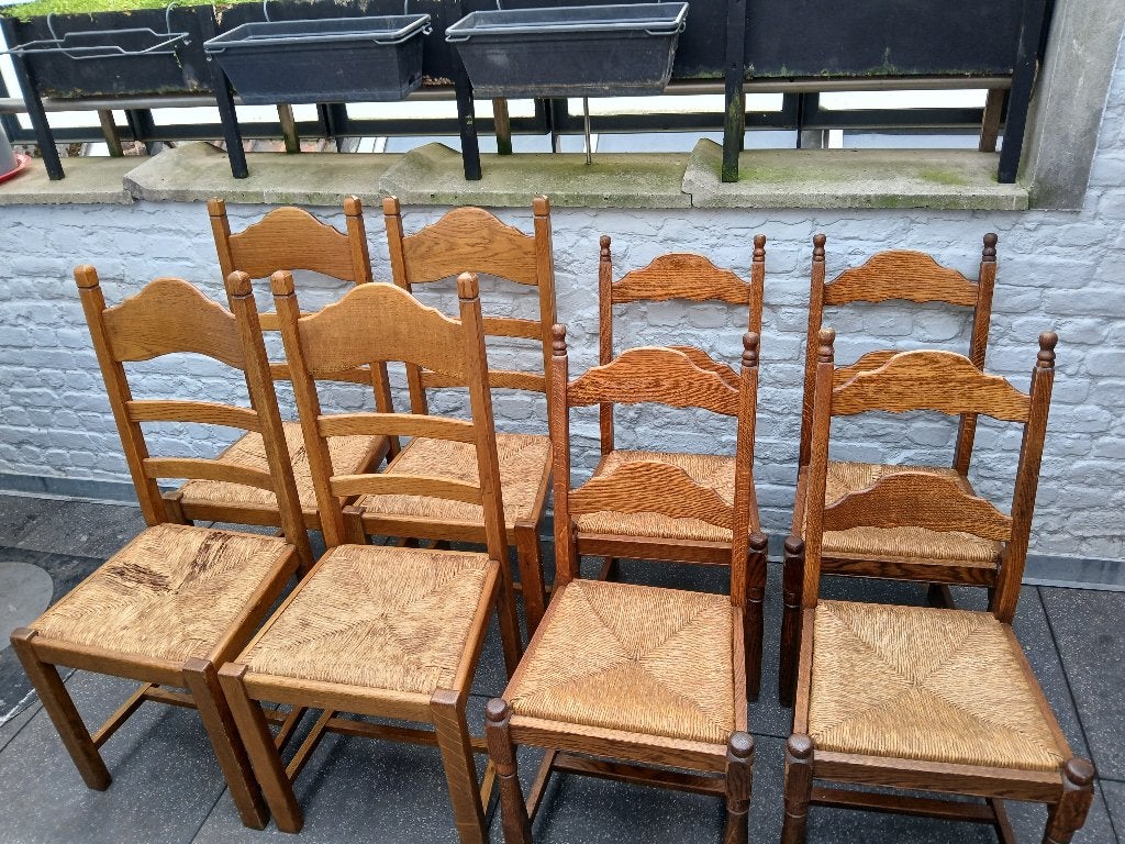 VENTE DE 8 CHAISES, Maison & Meubles, Enlèvement, Utilisé, Autres styles, Bois