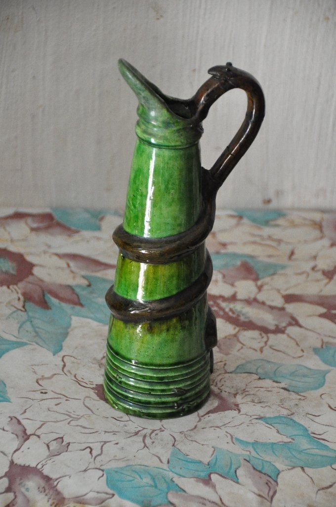 Poterie flamande - cruche avec tuyau - nez ?, Antiquités & Art, Antiquités | Céramique & Poterie, Enlèvement ou Envoi