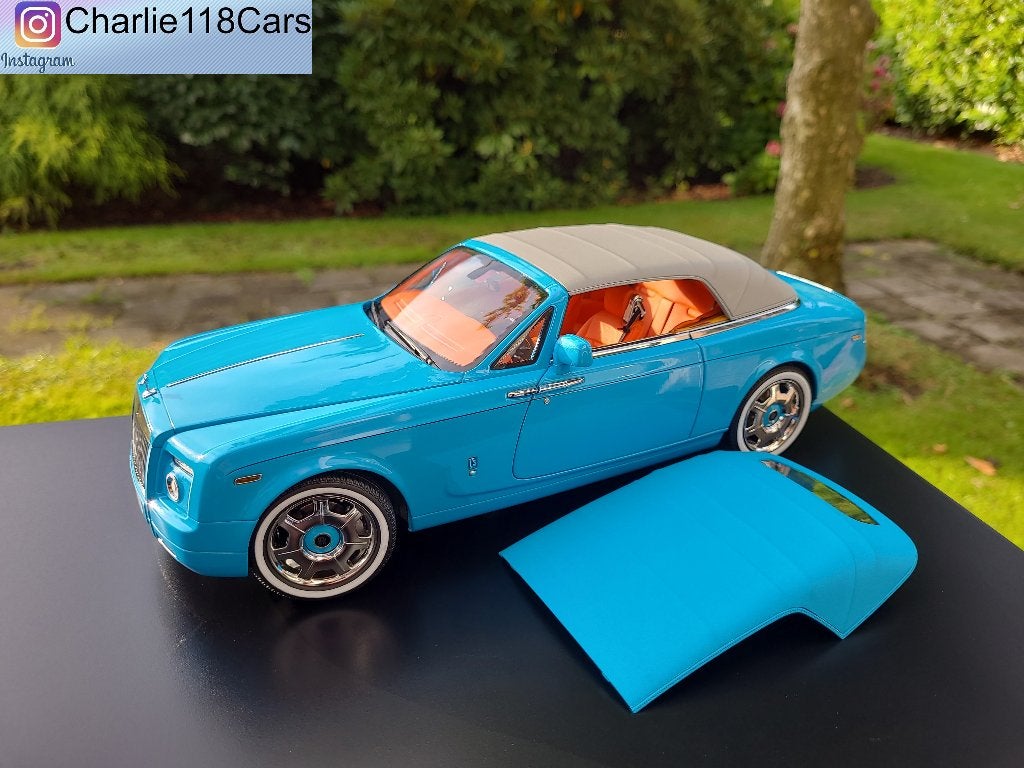 Kyosho 1/18 Rolls-Royce Phantom Drophead Coupé, Hobby en Vrije tijd, Modelauto's | 1:18, Ophalen of Verzenden, Nieuw, Kyosho