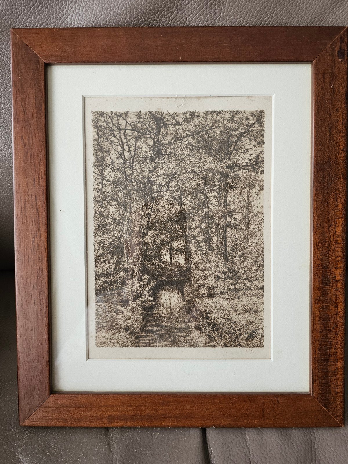 Alfred Elsen (1850-1914) Gravure signée, Eau-forte, Enlèvement ou Envoi, Paysage, Signé