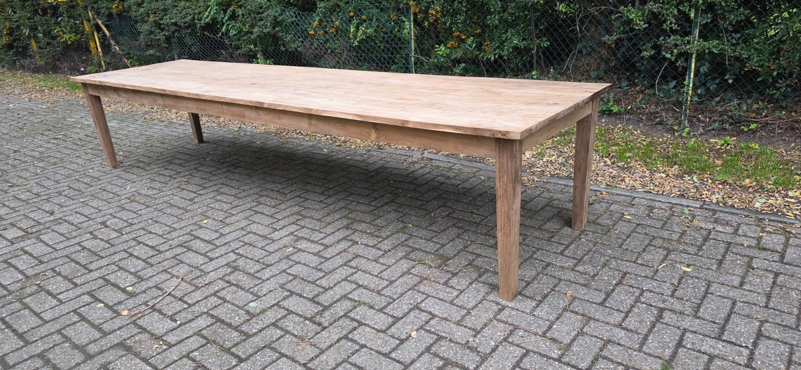 Boerentafel van 4 meter lang, Ophalen of Verzenden, Gebruikt