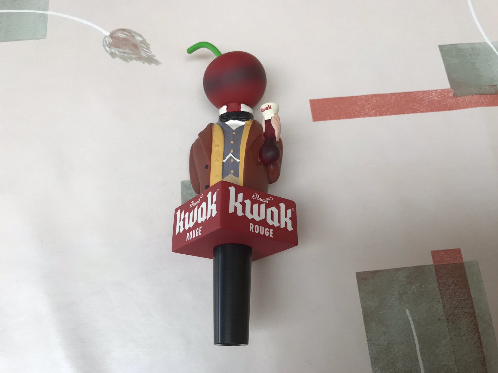 Poignée de robinet à bière Kwak rouge, Collections, Enlèvement ou Envoi, Comme neuf, Autres types