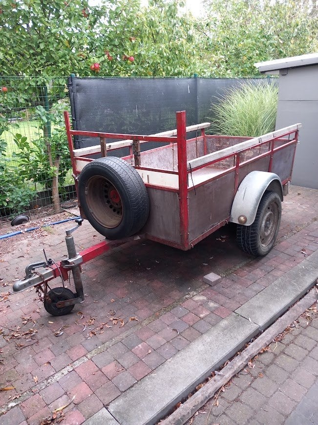 aanhangwagen, Ophalen, Gebruikt