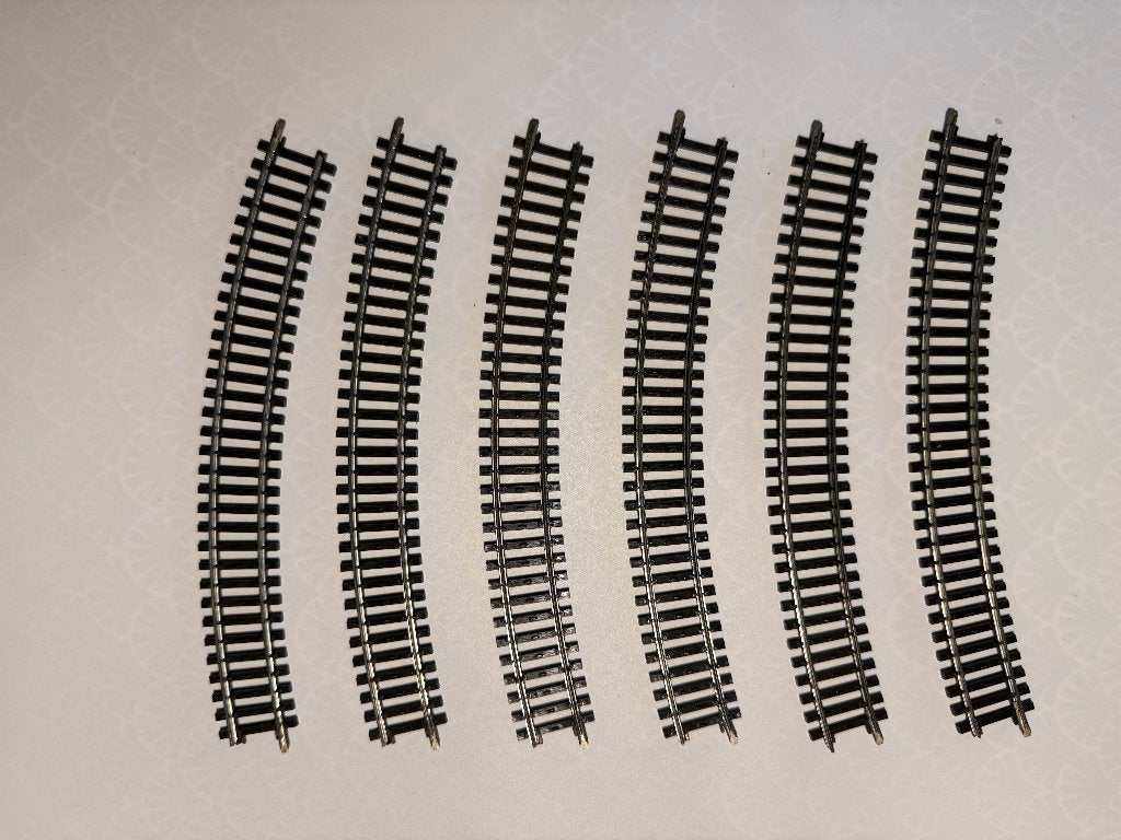 Marklin 6 gebogen rails K 2131 (6988), Hobby en Vrije tijd, Gebruikt, Gelijkstroom, Rails, Ophalen of Verzenden