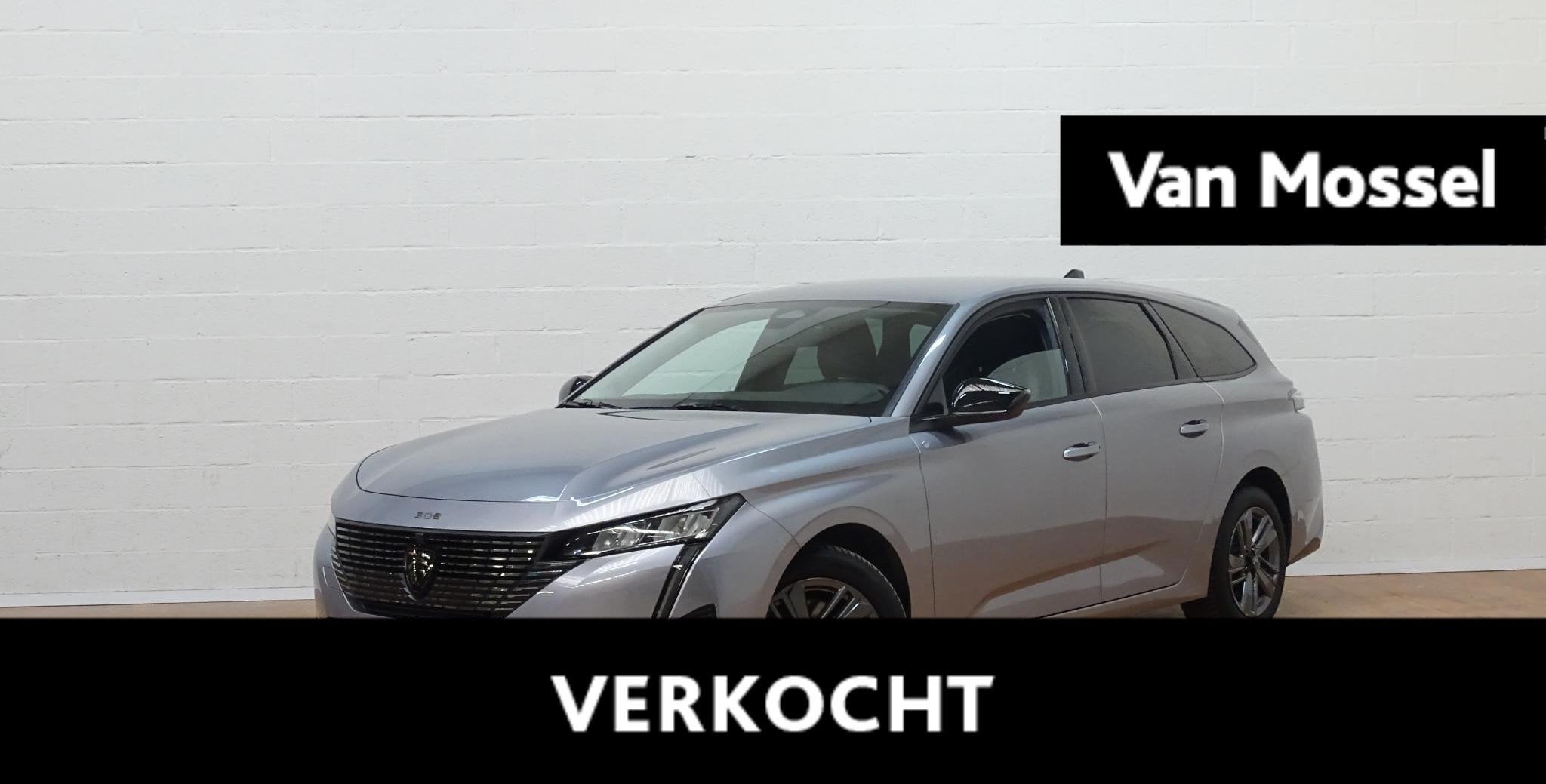 Peugeot 308sw 1.2T Allure automaat, Auto's, Peugeot, Stof, Gebruikt, Zwart, Automatische klimaatregeling