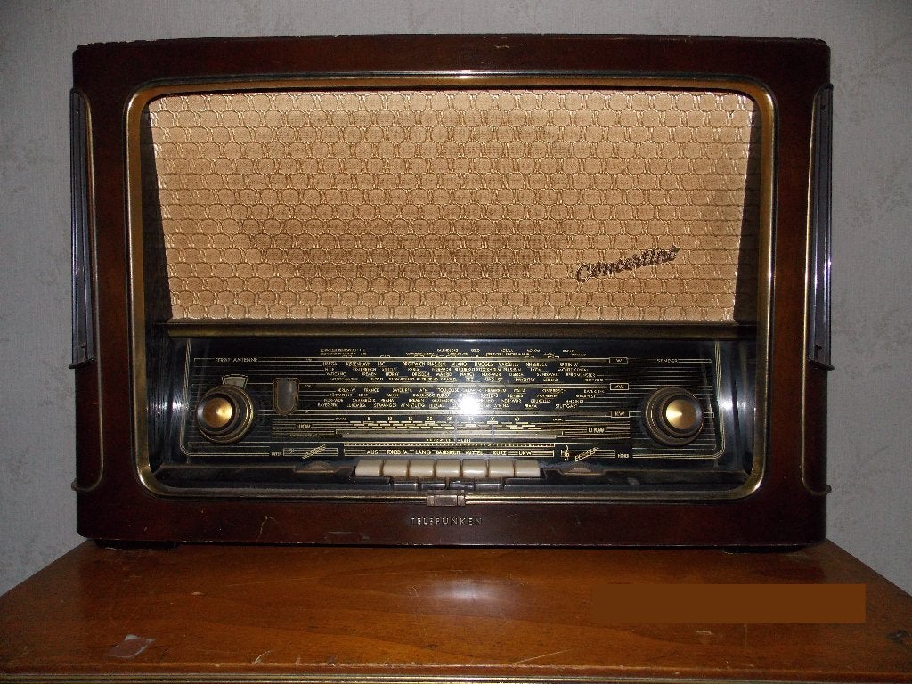 Rétro-Radio avec Lampes-Tubes, Telefunken Super Concertino 7, TV, Hi-fi & Vidéo, Enlèvement, Comme neuf, Radio