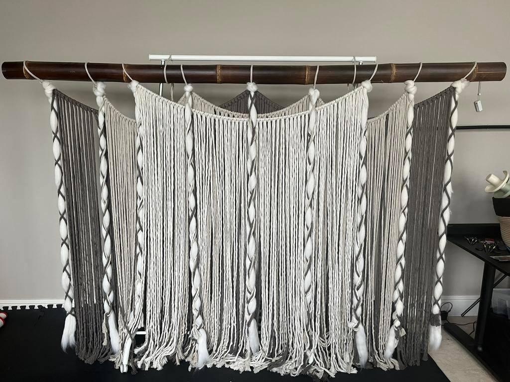 Groot macrame wandkleed handgemaakt, Huis en Inrichting, Ophalen, Nieuw
