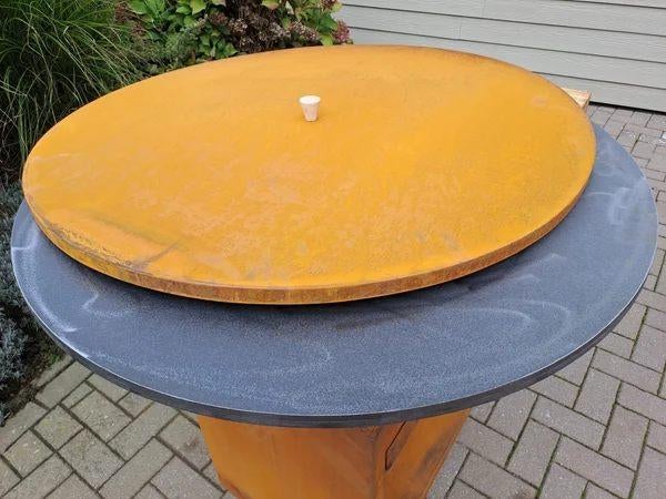 Afdekschaal cortenstaal bbq / plancha 80 cm, Ophalen, Nieuw
