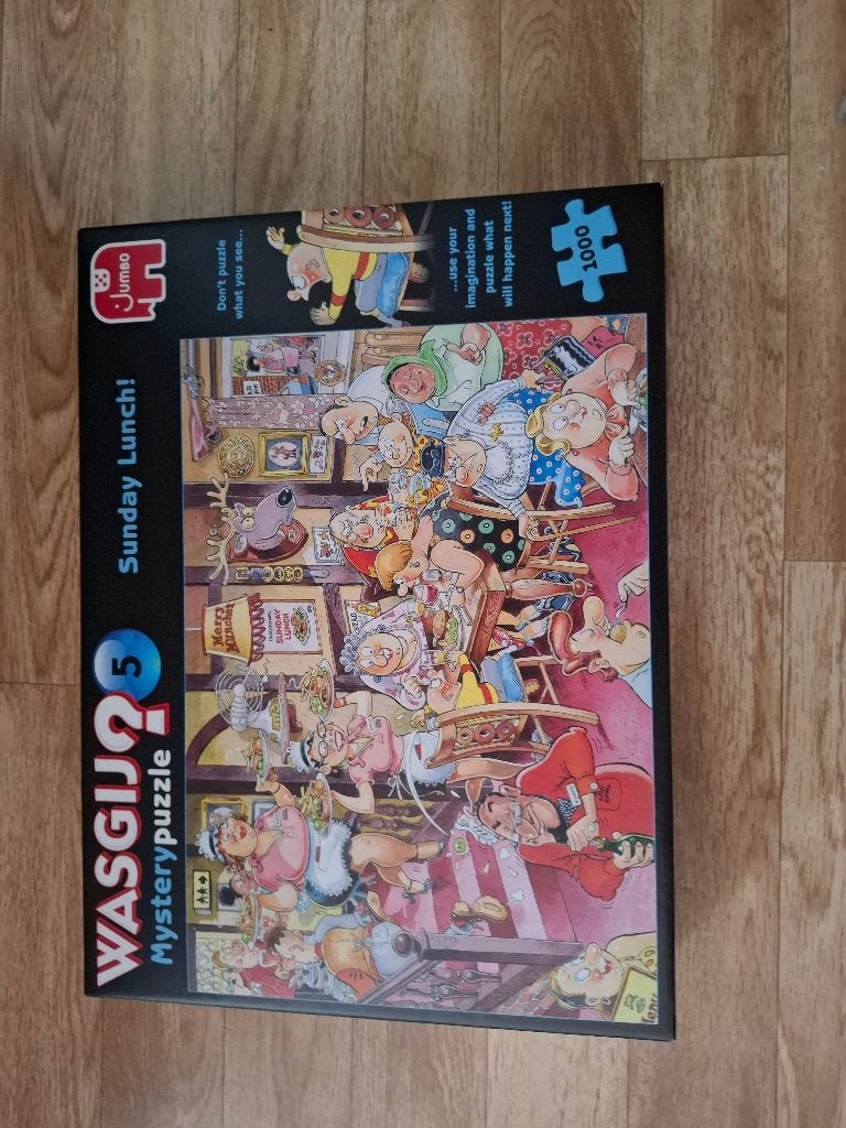Puzzel wasgij nr 5 sunday lunch, Ophalen, 500 t/m 1500 stukjes, Gebruikt, Legpuzzel