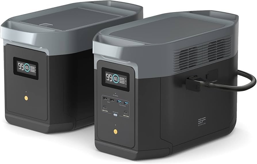 EcoFlow Delta 2 Max + extra batterie + encore !, Enlèvement, Comme neuf