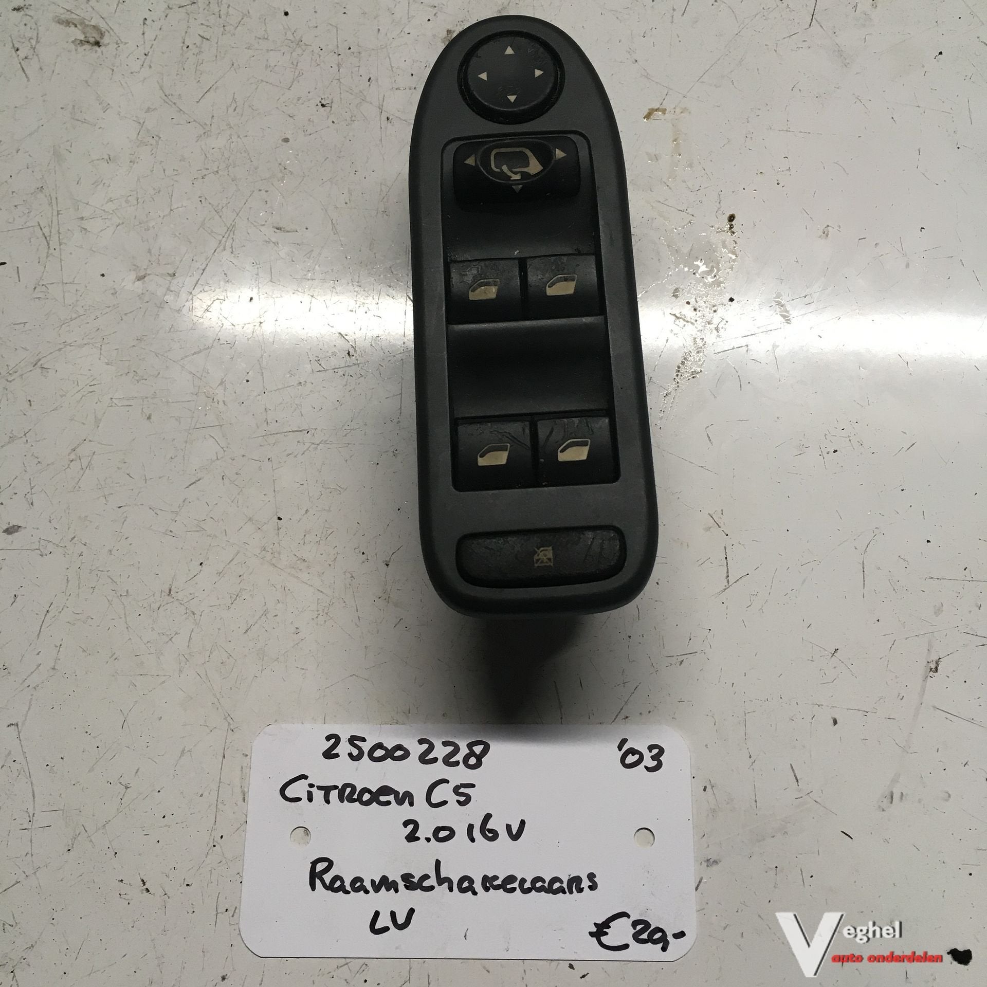 Citroen C5 Hatchback 2.0 16v 2003 2500228 Raambedieningsscha, Autos : Pièces & Accessoires, -, Utilisé, -, -