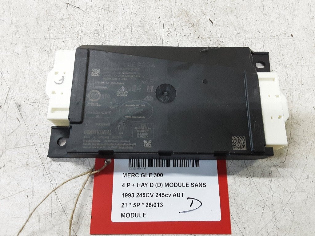 UNITE ELECTRONIQUE Mercedes-Benz GLE (V167) (A1679003604), Mercedes-Benz, Mevr. I. Hauben, Utilisé, Rue de l'Espoir 34 34
4030  GRIVEGNÉE, BE