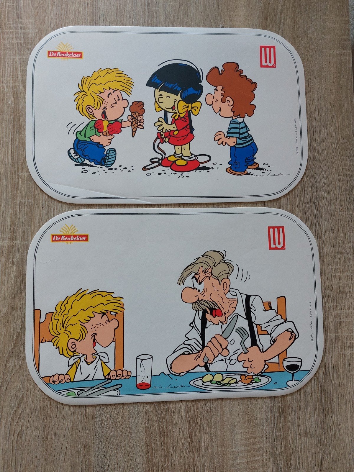 Cédric (Cauvin) : set de table - De Beukelaer 1995, Collections, Enlèvement ou Envoi