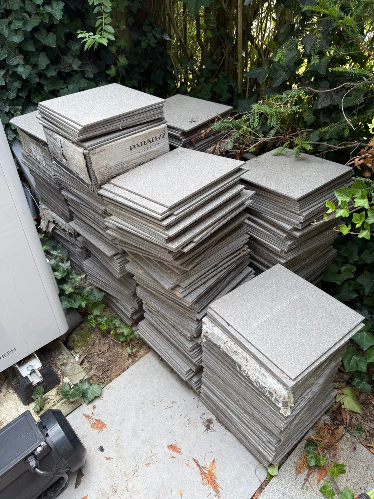 +/- 54m² Keramische tegels 30x30 cm Paradyz antracietgrijs, Comme neuf, Céramique, Enlèvement, Autres types