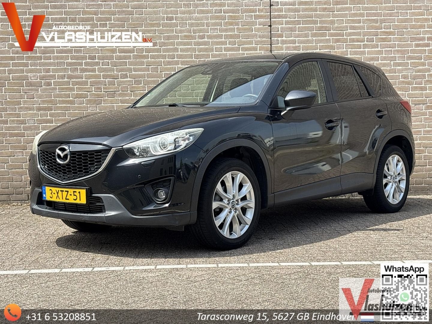 Mazda CX-5 2.2D HP GT-M 4WD | Leder | Cllimate | Cruise | Na, Parkeersensor, Zwart, Zwart, Bedrijf