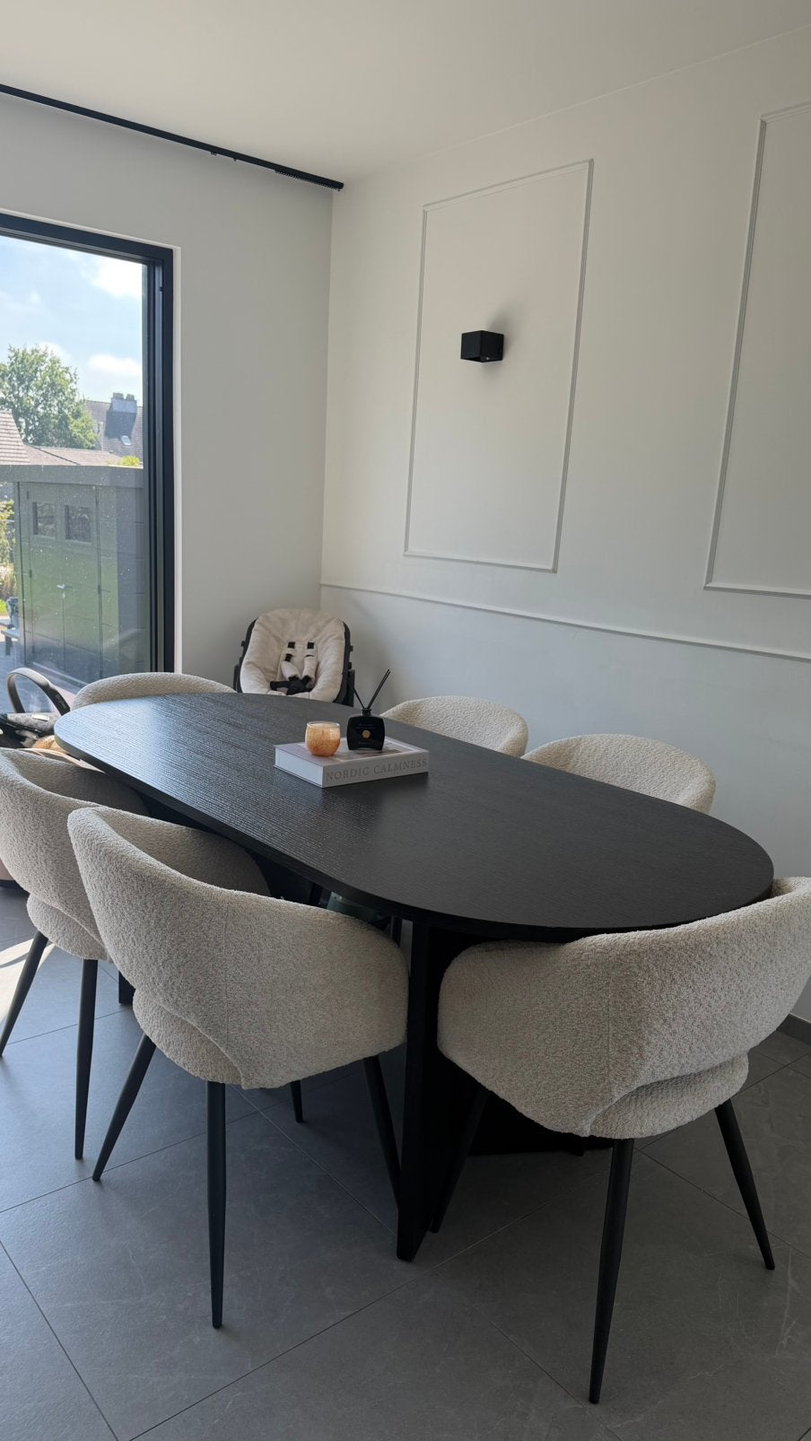 Zwarte eettafel te koop!, Ophalen, Zo goed als nieuw