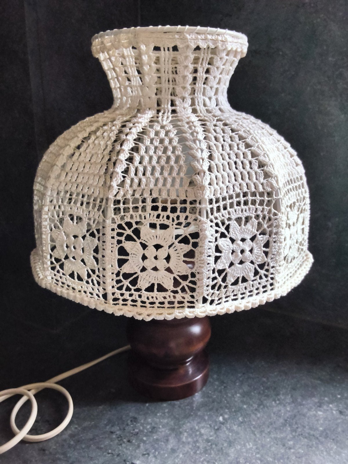 sfeerlampke gehaakte lampenkap  ! Bomma stuk, Maison & Meubles, Lampes | Abat-jour, Enlèvement