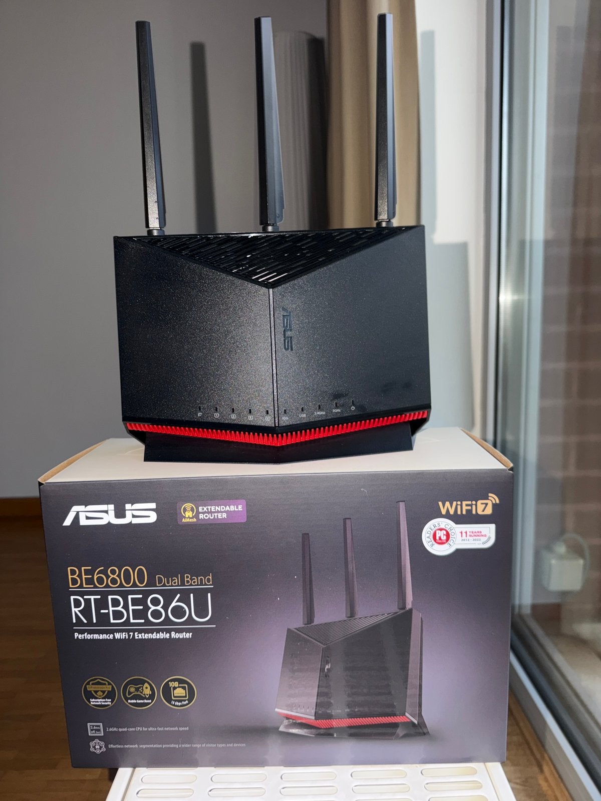 ASUS ROUTER BE6800 te koop, Ophalen of Verzenden, Zo goed als nieuw, Router