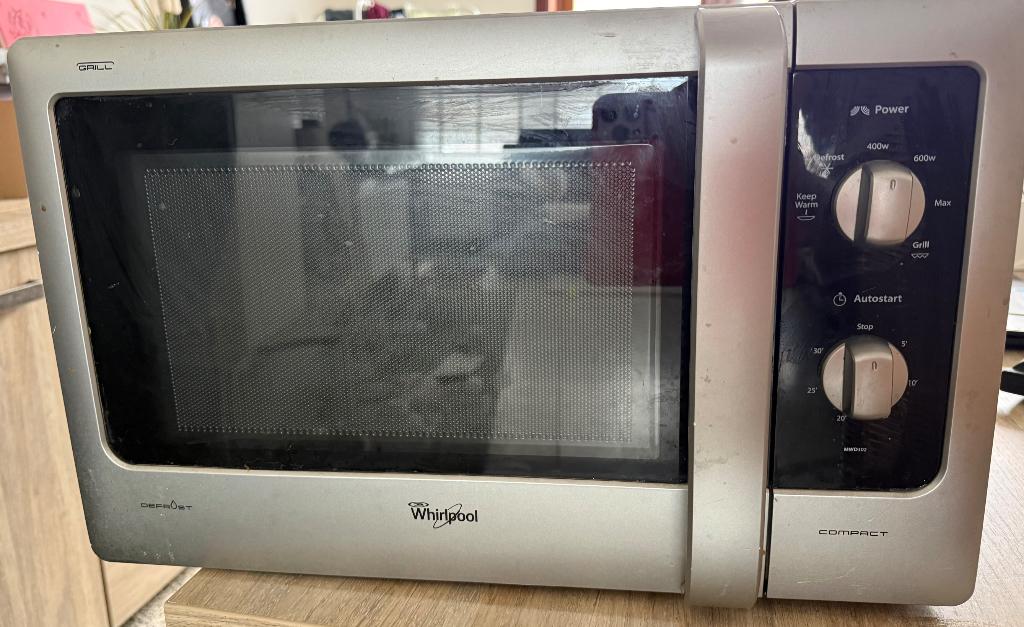 Whirlpool Microgolf oven, Ophalen, Gebruikt, Hete lucht, Draaiplateau