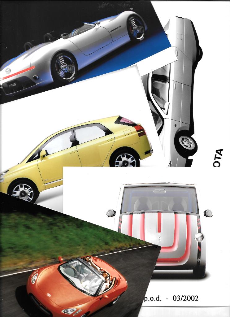 TOYOTA concepts,  fabrieksfoto's 1990, Ophalen of Verzenden, Zo goed als nieuw, Toyota