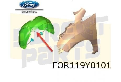 Ford B-Max (7/12-9/18) modderkuip voorscherm Links (benzine), -, Verzenden, -, Nieuw