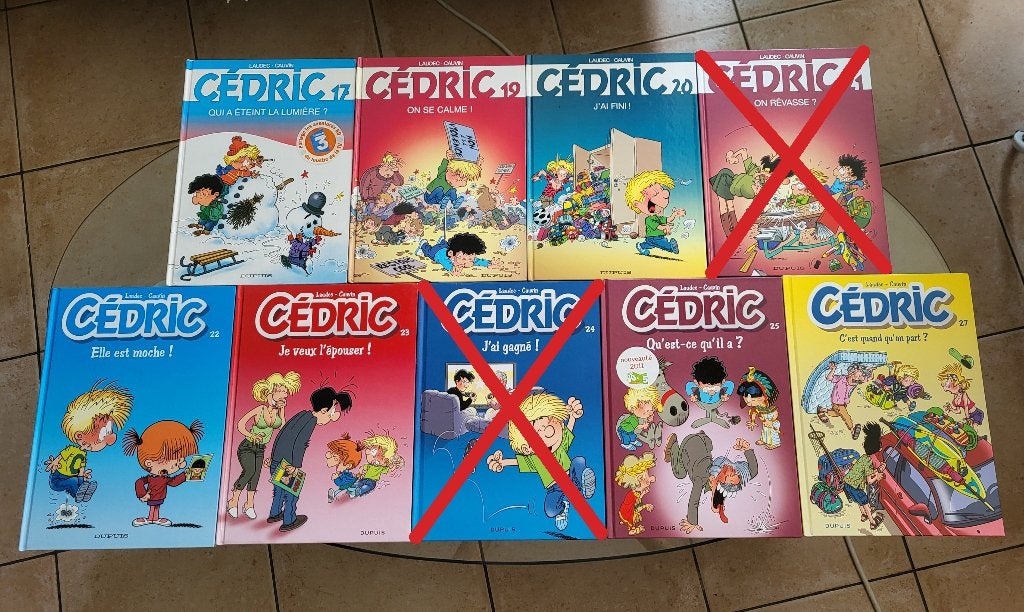 Lot BD Cédric (prix par tome), Plusieurs BD, Enlèvement, Laudec & Cauvin
