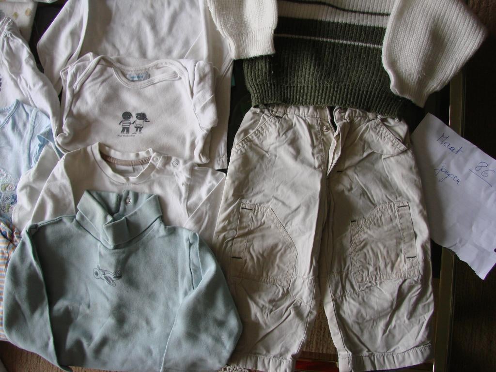 groot pakket babykleding maat 86 jongen, Ophalen, Gebruikt, Pakje, JBC.