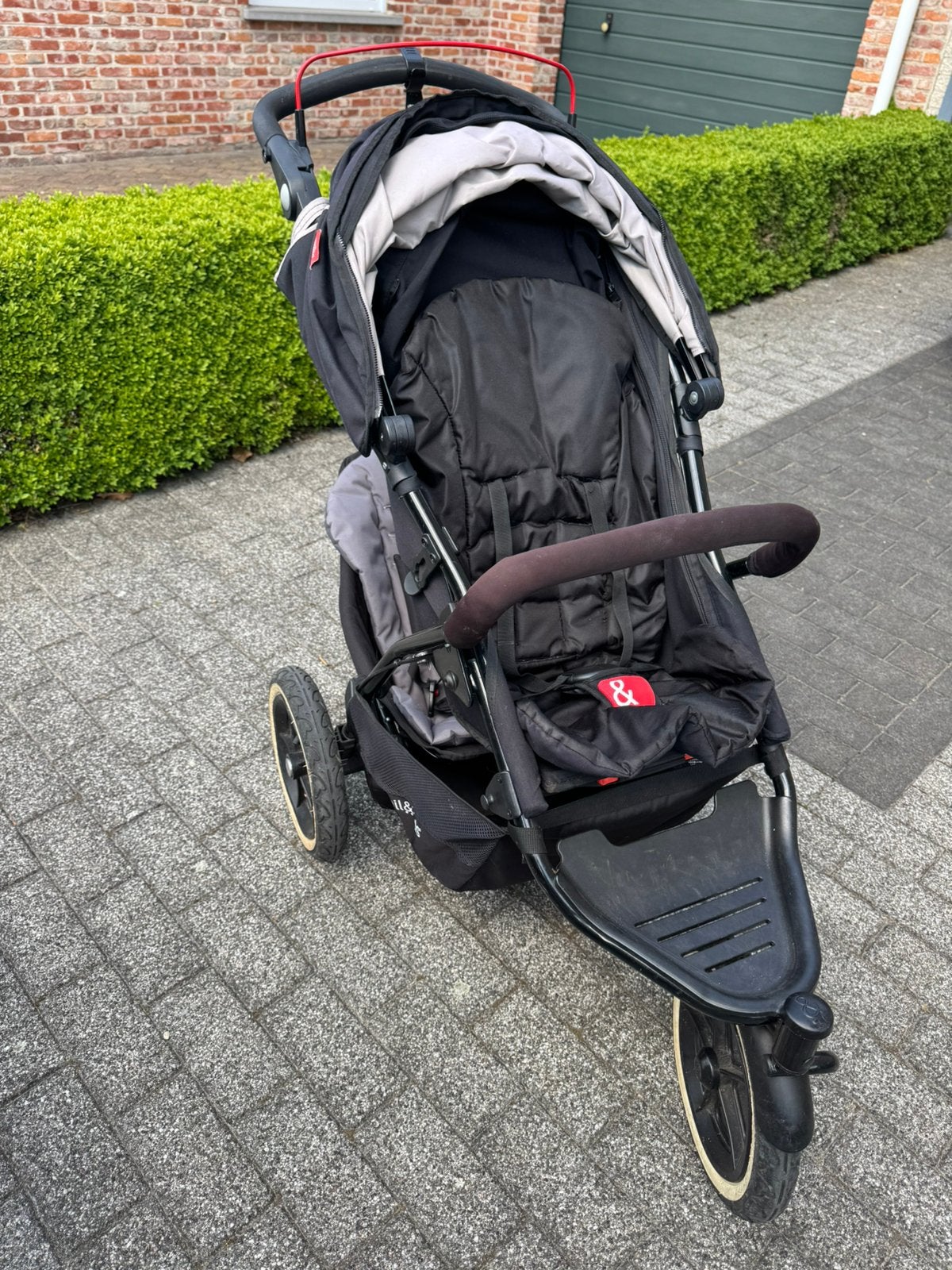Phil & Teds sport duo met regenhoes, Ophalen, Gebruikt, Overige merken, Verstelbare rugleuning