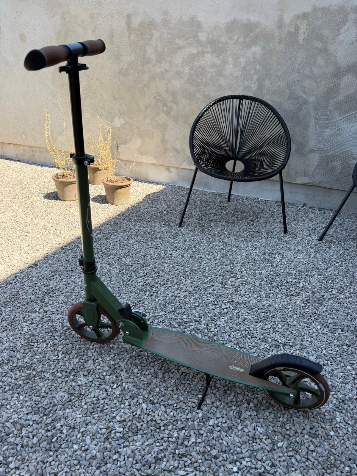 Groene step Optimum, Fietsen en Brommers, Ophalen, Gebruikt