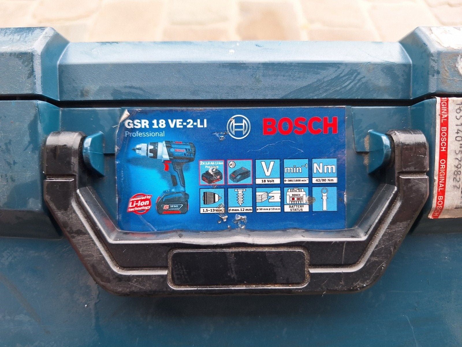 Bosch Klopboormachine GSB 14,4 VE-2-Li (4x 4,0 Ah Li-ion + L, Ophalen, Gebruikt, Boor- en Schroefmachine, Klopboormechanisme