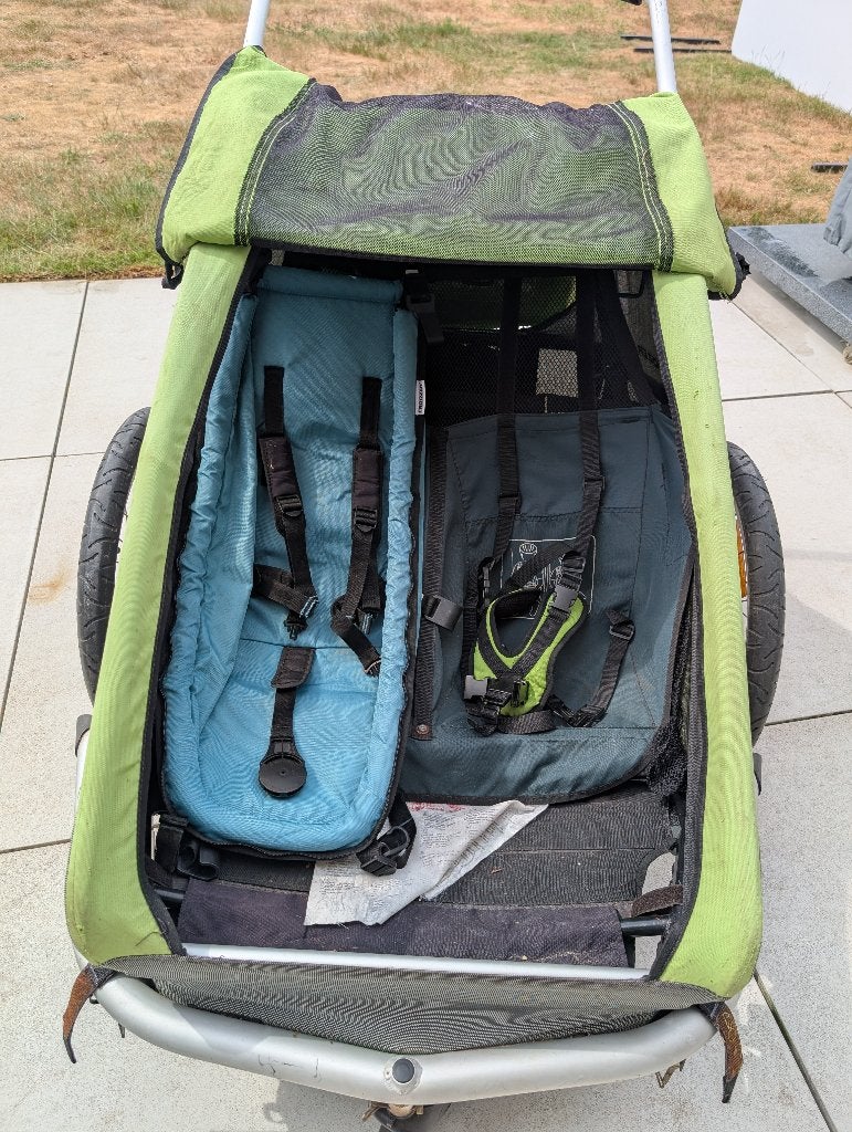 Fietskar 2 kinderen - Croozer Kid for 2, Fietsen en Brommers, Ophalen, Gebruikt, Kinderkar, 40 tot 60 kg