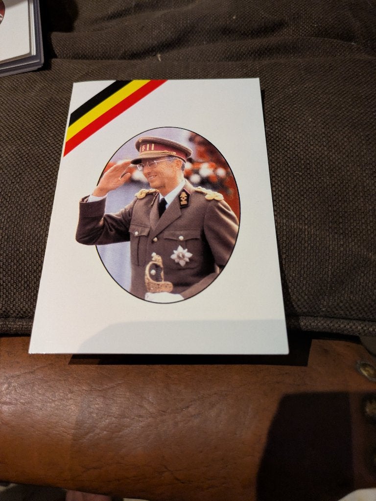 K.Boudewijn bidprentje, Verzamelen, Koningshuis en Royalty, Ophalen of Verzenden, Zo goed als nieuw, Kaart, Foto of Prent