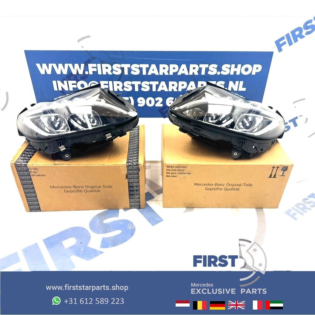 W205 ILS KOPLAMPEN SET C43 C63 AMG Mercedes C Klasse VOL LED, Utilisé, -, -, Enlèvement ou Envoi