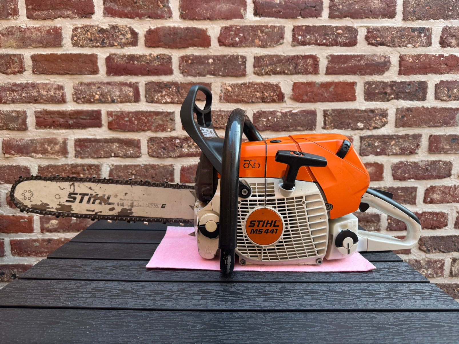 Kettingzaag Stihl MS 441, Jardin & Terrasse, Outils à main, Enlèvement, Utilisé