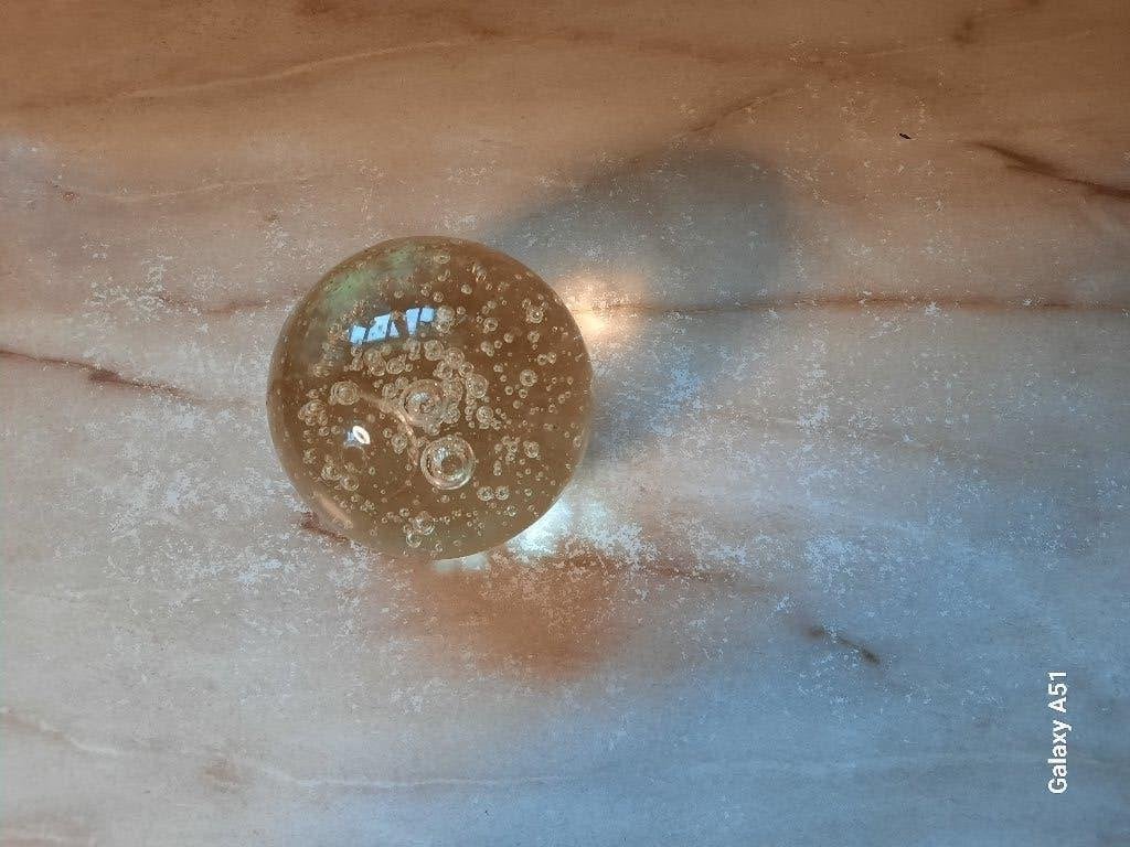 glazen zware fantatie bal voor bv op bureel, Huis en Inrichting, Woonaccessoires | Overige, Ophalen of Verzenden